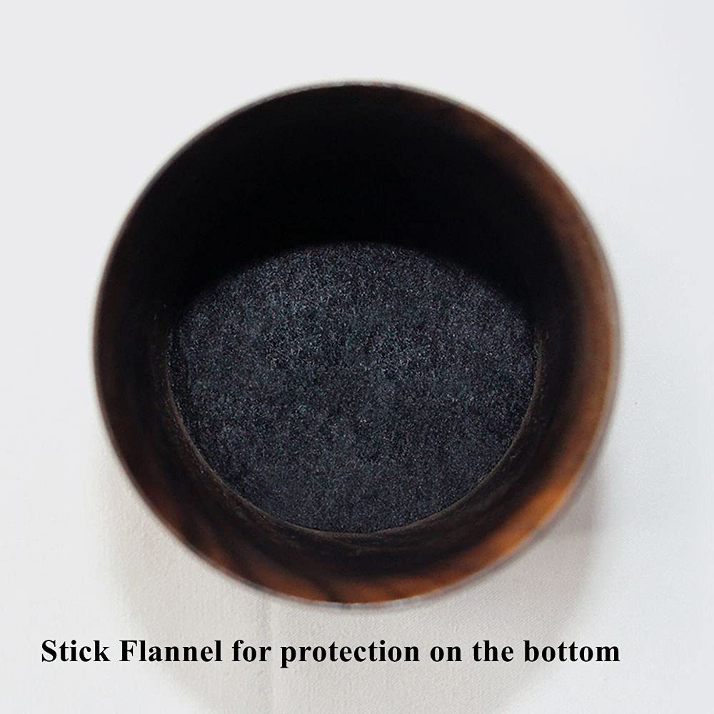 High-quality black walnut pencil holder featuring a protective flannel base for durability, available at Curat Cart.