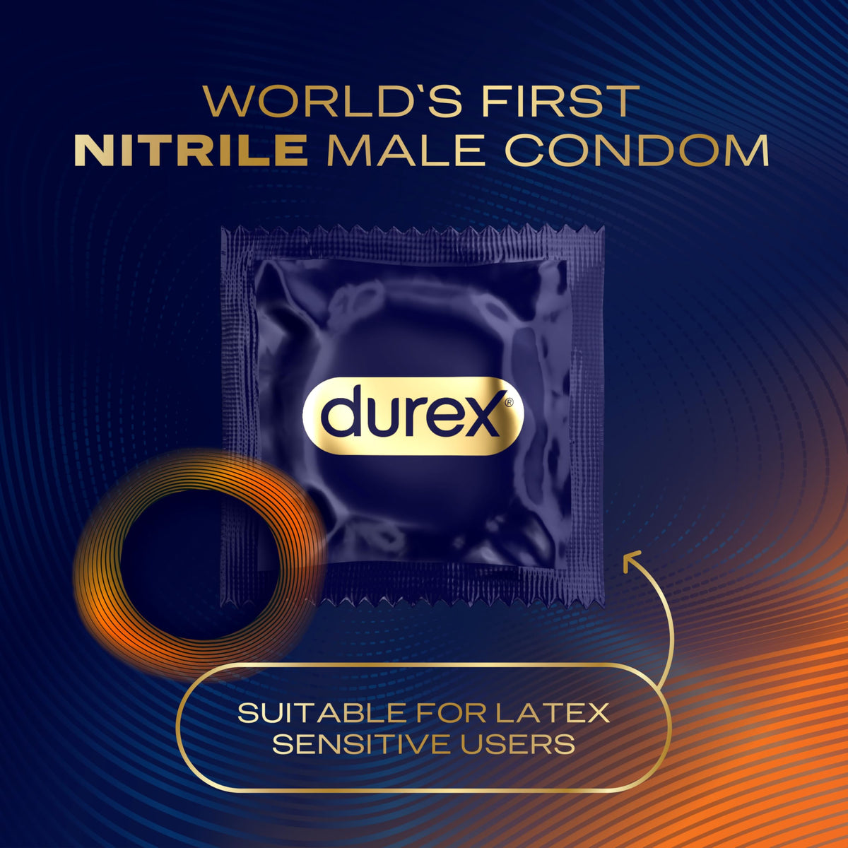 Durex Intense Non Latex Condoms, the world's first nitrile male condom, 100% Authentic and available in India at Curat Cart.