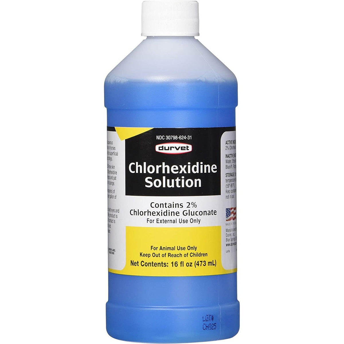 Durvet Chlorhexidine Solution, 2% for external use, 100% Authentic and available in India at Curat Cart.
