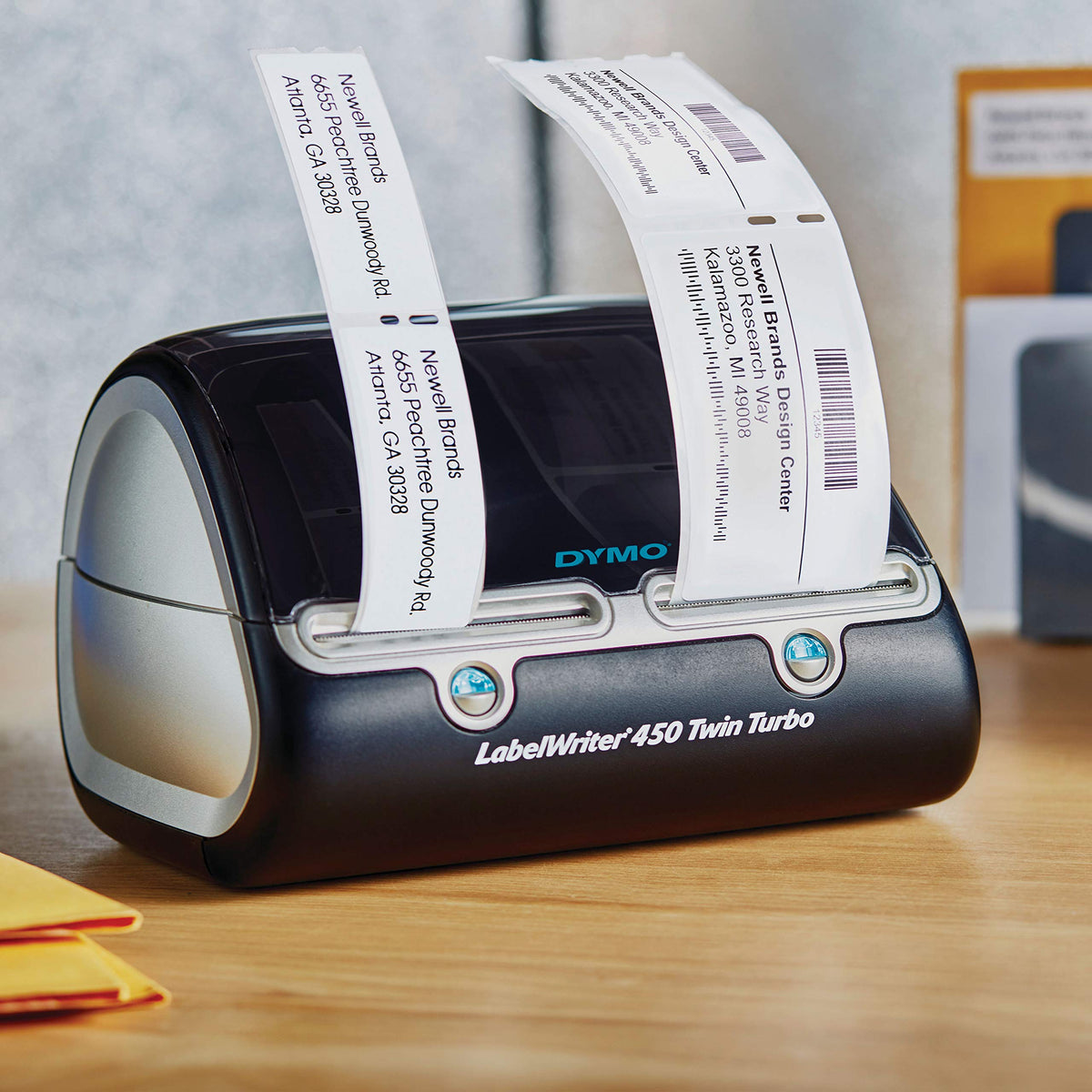 DYMO LabelWriter 450 Twin Turbo printer with labels, 100% Authentic and available in India at Curat Cart.