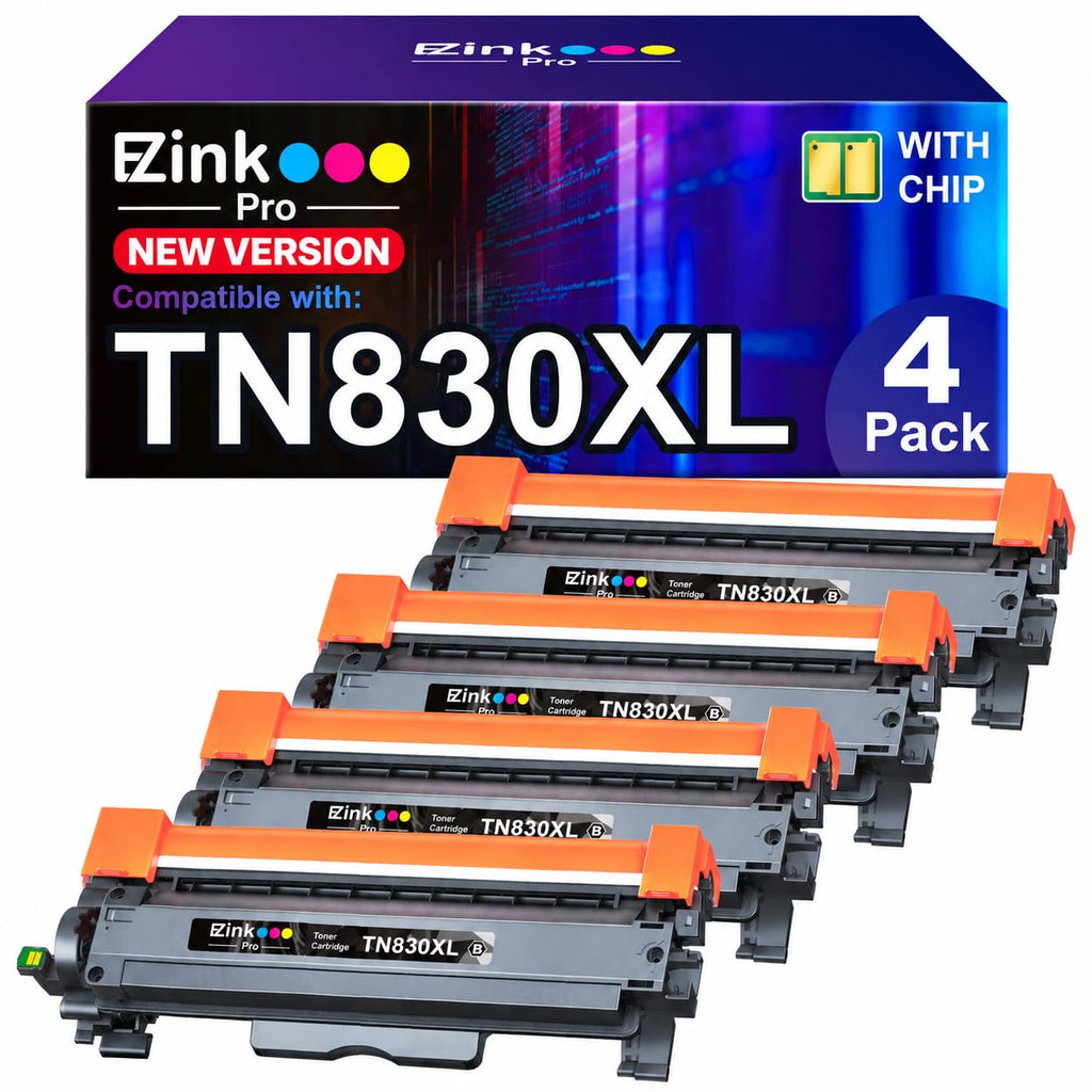 Premium import E-Z Ink Pro Compatible Replacement TN830XL toner pack, offering high-quality prints. Available at Curat Cart.