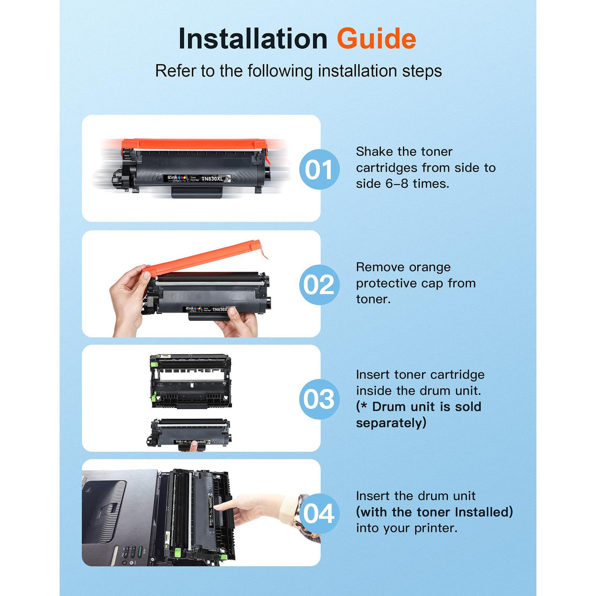E-Z Ink Pro Compatible Replacement installation guide, ensuring 100% authenticity and available at Curat Cart in India.