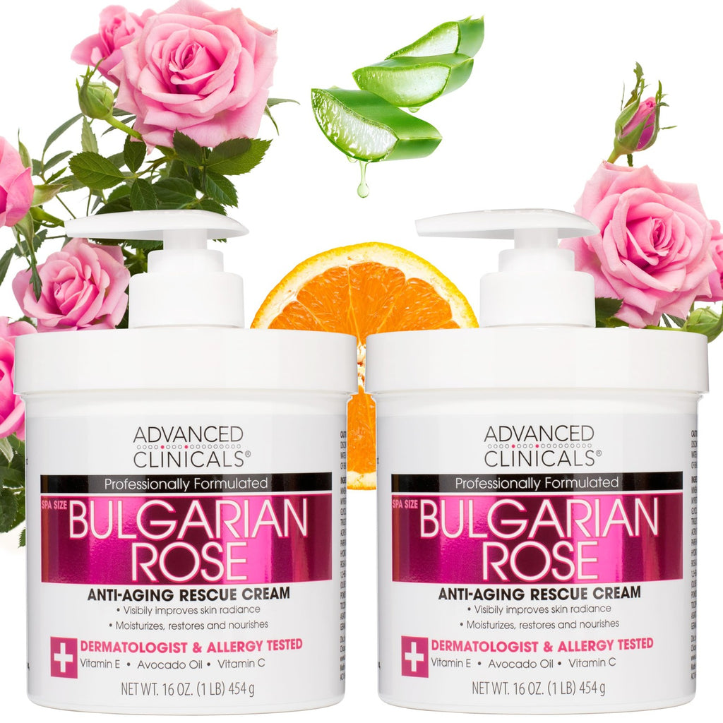 Buy now Advanced Clinicals Manuka Honey Body Cream For Women & Men | Body Butter Lotion For Extremely Dry Skin | Collagen Cream | Skincare Moisturizer Hydrating Balm Improves Look Of Aging Skin, 16 Ounce 4 - Bulgarian Rose Anti-Aging Body Cream 16 Ounce (Pack of 2) at indiglob india