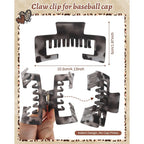 Stylish claw clips for baseball caps, 10.5cm x 5cm. Available online, order now for your perfect hair accessory!
