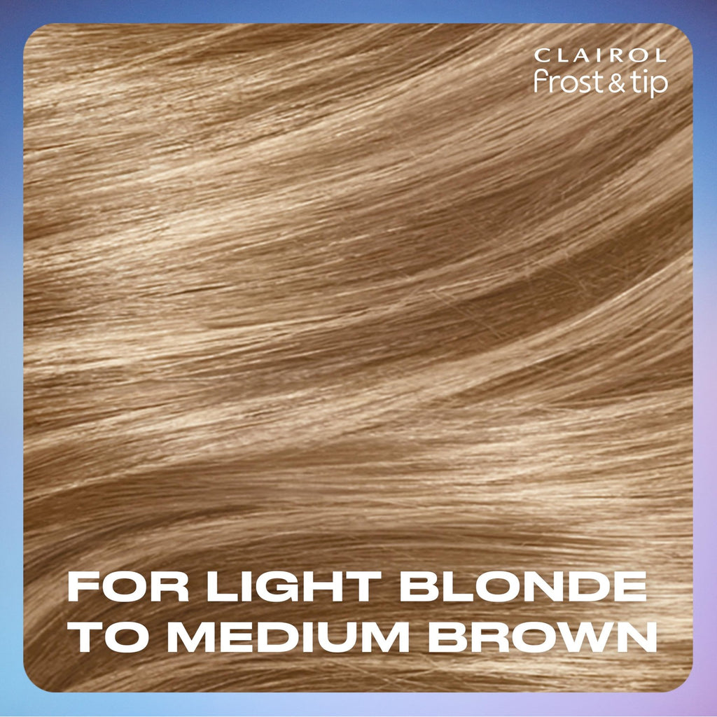 Clairol Nice'n Easy Frost & Tip Hair Dye, Light Blonde to Medium Brown, 1Pk