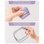 Authentic Mrsdry travel containers ensure leakproof storage for toiletries with a clear bag for easy organization.