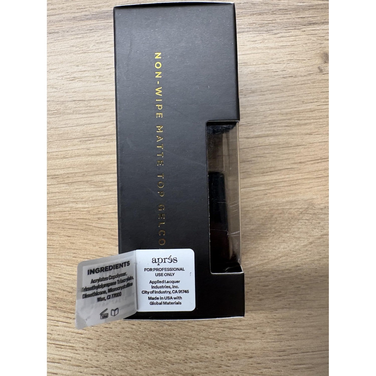 APRÉS Non-Wipe Matte Top Gel Coat - 15ml - Gel Nail Polish Soak Off Top Coat Matte Finish