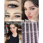 Premium imported Calphdiar Bottom Lash Clusters offer a wispy, natural look, blending seamlessly for a stunning camera-ready finish.