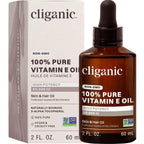 Cliganic Pure Vitamin E Oil for Skin, Scars, Hair & Face - 30,000 IU, Non-GMO Verified | Natural D-Alpha Tocopherol