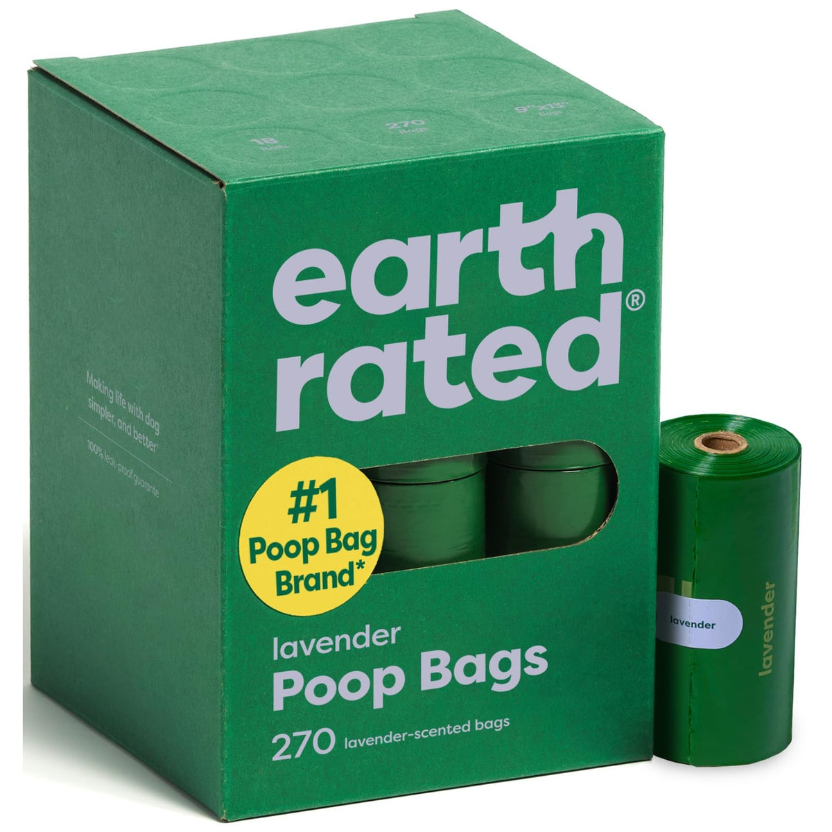 Discover Earth Rated Dog Poop Bags, a premium imported choice with lavender scent for effortless clean-ups. Available at Curat Cart.
