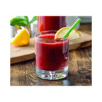 EarthWise Organic Beet Root Powder blended into a refreshing juice, 100% Authentic and available at Curat Cart in India.