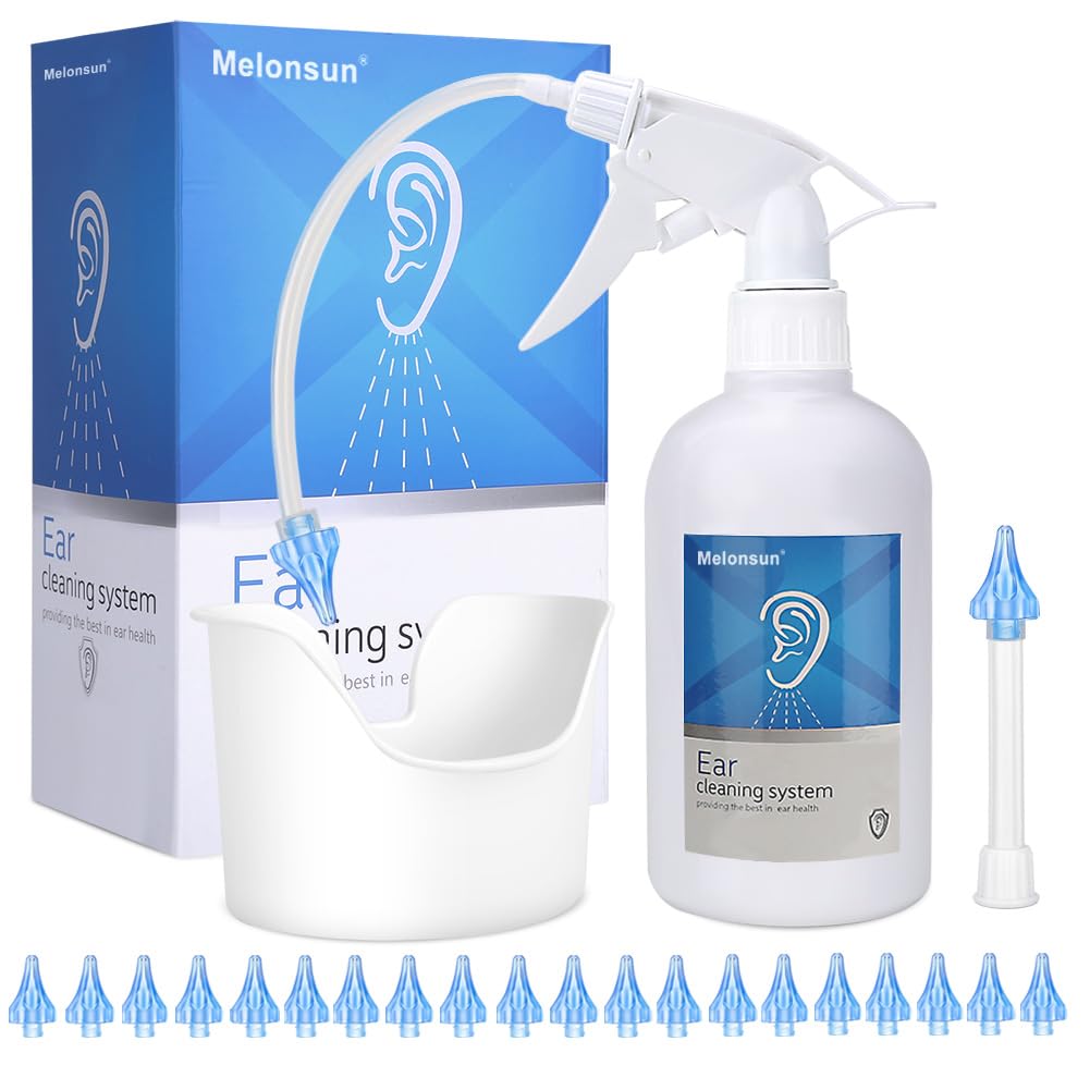 Premium imported Earwax Removal System from Curat Cart, featuring a spray bottle and multiple nozzles for effective ear cleaning.