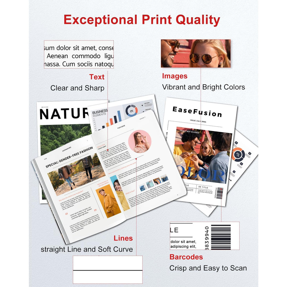 EaseFusion Ink Cartridge Combo Pack offers premium imported quality for exceptional print results. Available at Curat Cart.