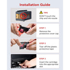 Step-by-step installation guide for EaseFusion Ink Cartridge Combo Pack. 100% Authentic, available at Curat Cart in India.