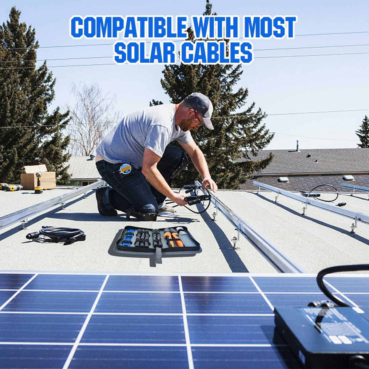 Discover the ECO-WORTHY Solar Crimper Tool Kit, a premium import perfect for solar cable installations. Available at Curat Cart.
