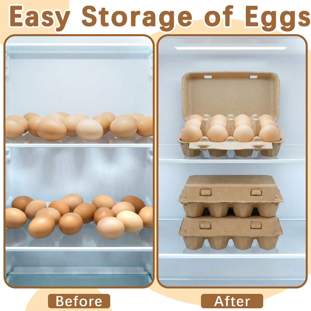 Specially curated by Curat Cart, these cardboard egg cartons ensure easy storage of eggs, perfect for organized refrigeration.