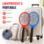 Discover the Electric Fly Swatter 2 Pack, a premium import from Curat Cart, designed for easy carry and travel-friendly use.
