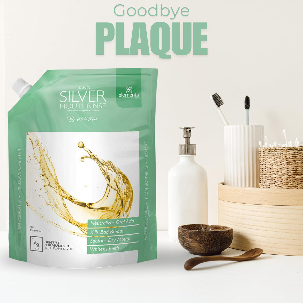 Elementa Silver Nano Mouth Wash offers refreshing oral care. Perfect for daily use, upgrade your routine with Curat Cart.