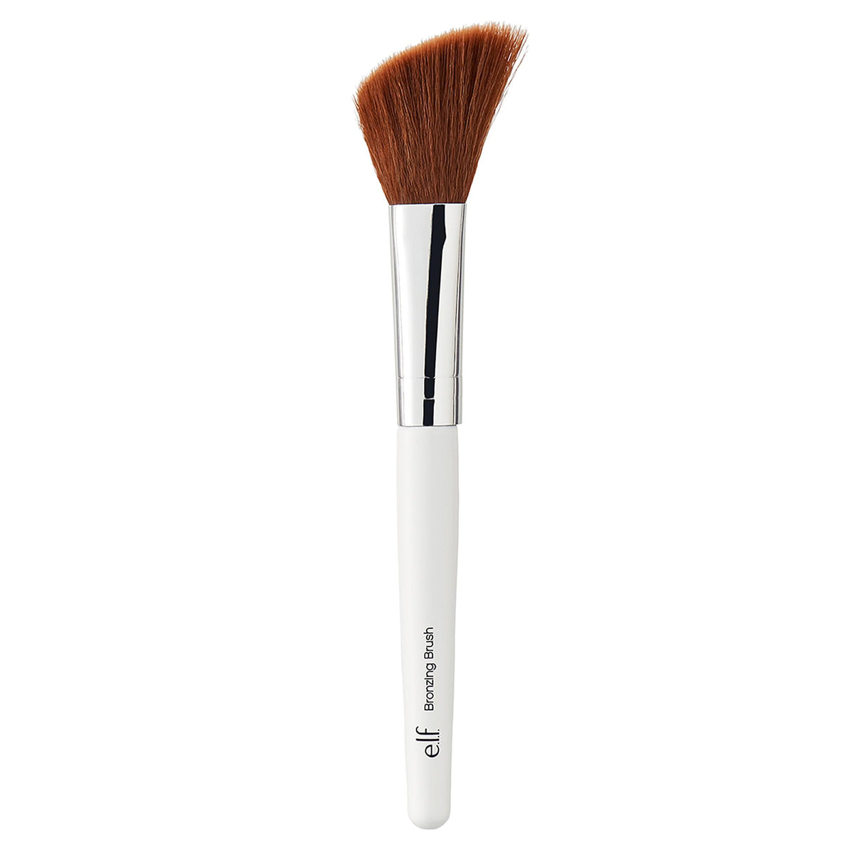 Discover the e.l.f. Angled Bronzing Brush, an authentic tool for flawless bronzing, featuring soft bristles and a sleek design.