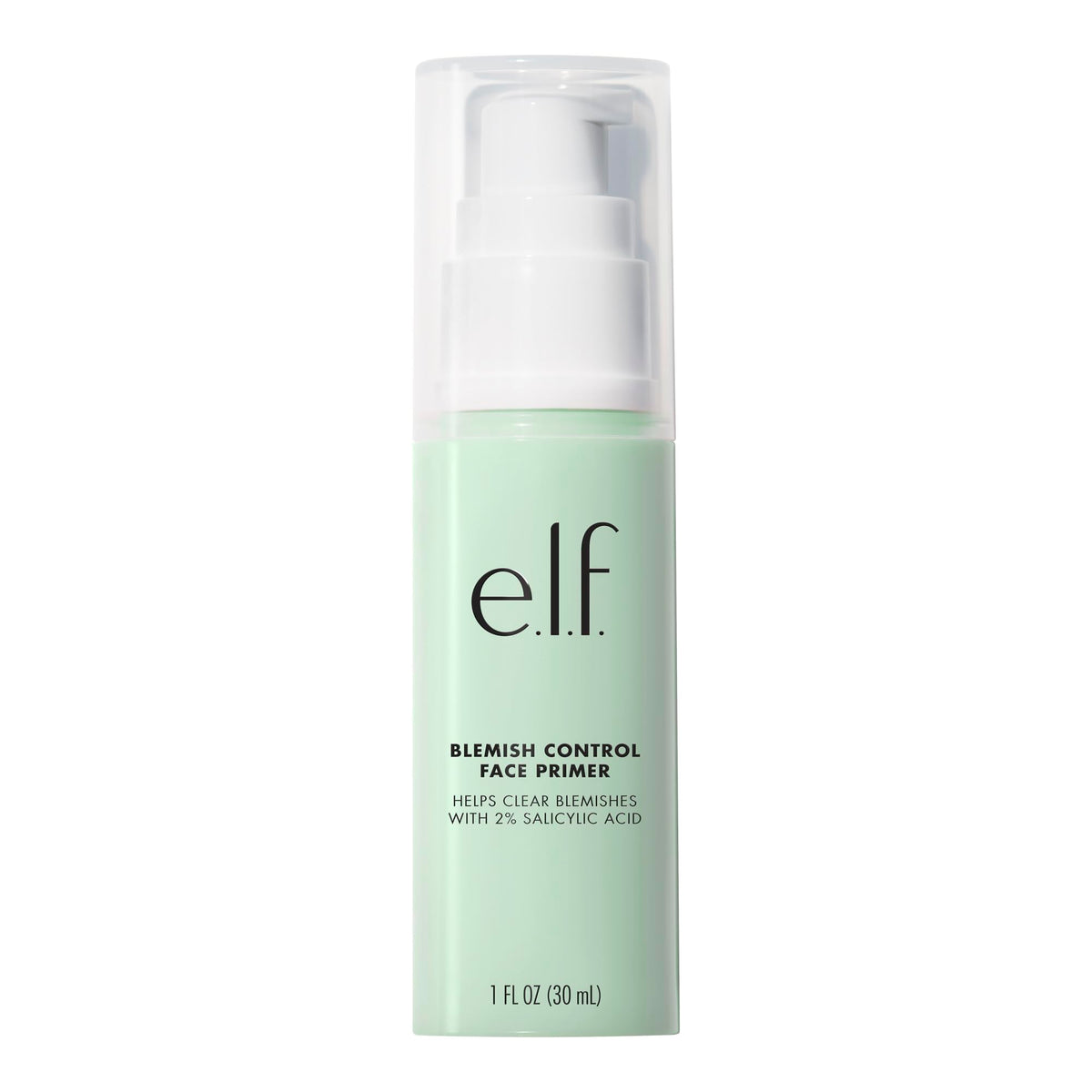 Authentic e.l.f. Blemish Control Face Primer, 1 FL OZ, helps clear blemishes with 2% salicylic acid for a flawless finish.