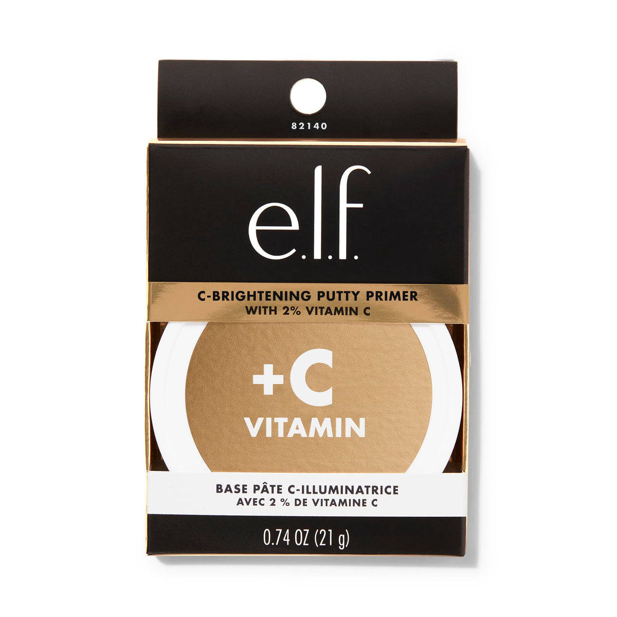 Premium imported e.l.f. C-Brightening Putty Primer with 2% Vitamin C, perfect for a radiant glow and enhanced makeup application.