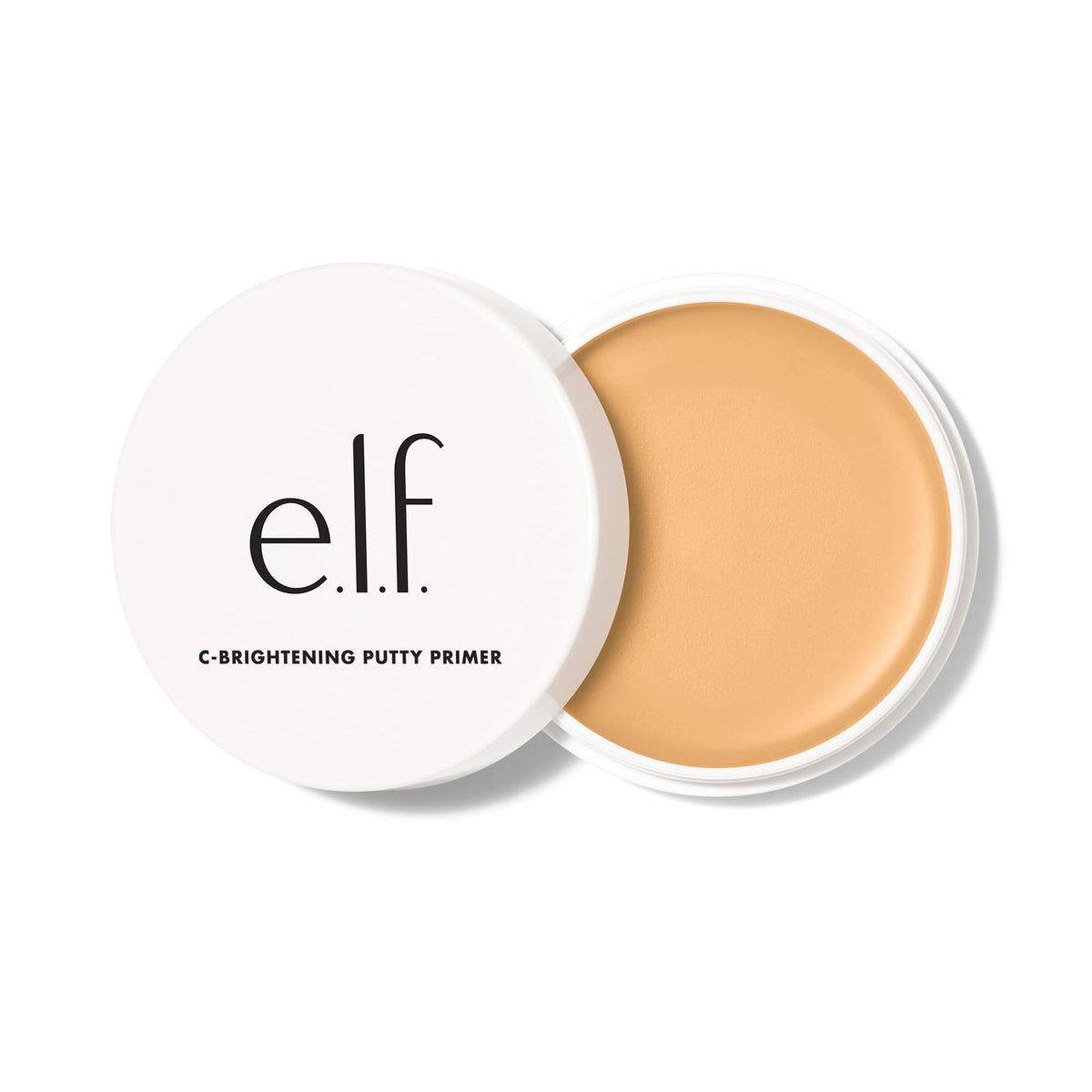 Discover 100% genuine e.l.f. C-Brightening Putty Primer in a sleek white jar, perfect for a radiant complexion.