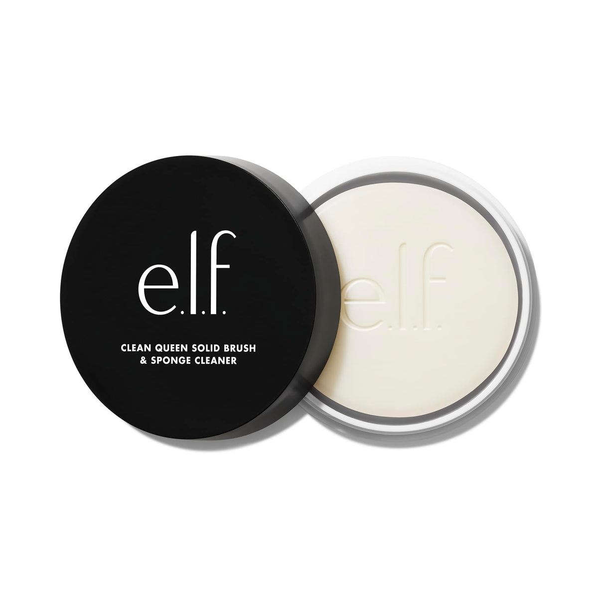 Authentic e.l.f. Clean Queen Solid Brush Cleaner, perfect for maintaining your makeup tools with ease and efficiency.