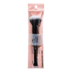 Official e.l.f. Complexion Duo Brush in original packaging, designed for flawless makeup application and blending.