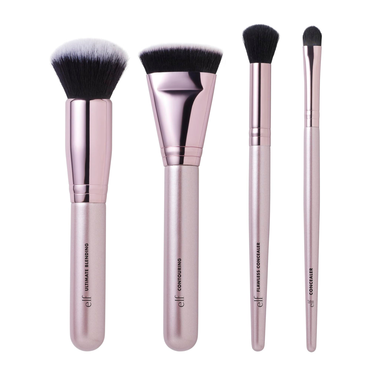 Discover the e.l.f. Complexion Perfection Brush Kit. 100% genuine brushes for flawless makeup application.