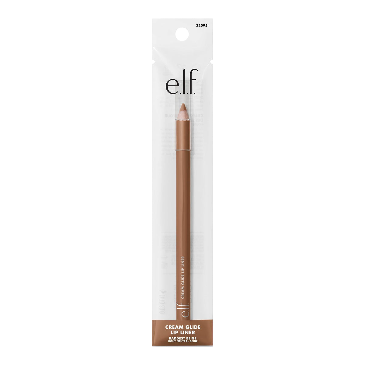 Discover the e.l.f. Cream Glide Lip Liner in Highly-Pig shade, featuring original packaging for perfect lip definition.