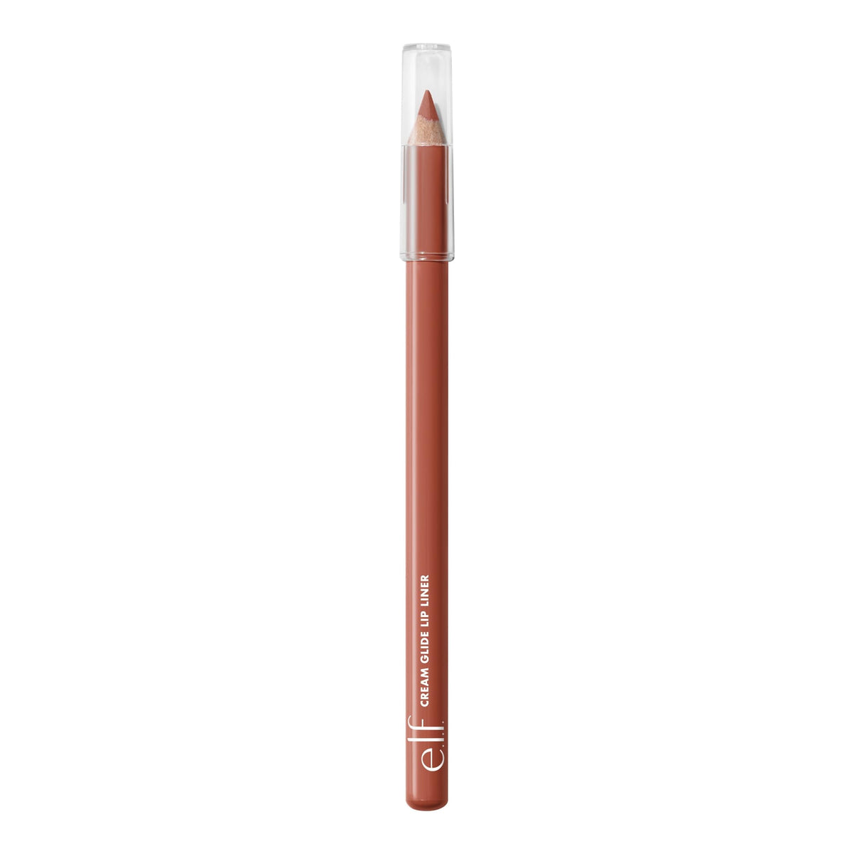 e.l.f. Cream Glide Lip Liner in a sleek pencil design, showcasing its rich color ideal for defining lips.