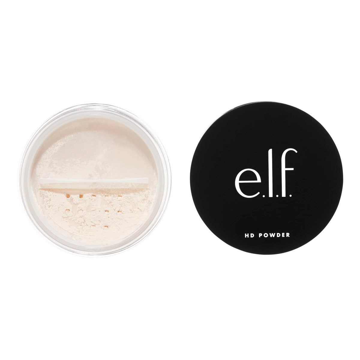 Premium imported e.l.f. High Definition Powder in a sleek black container, ideal for a flawless finish.