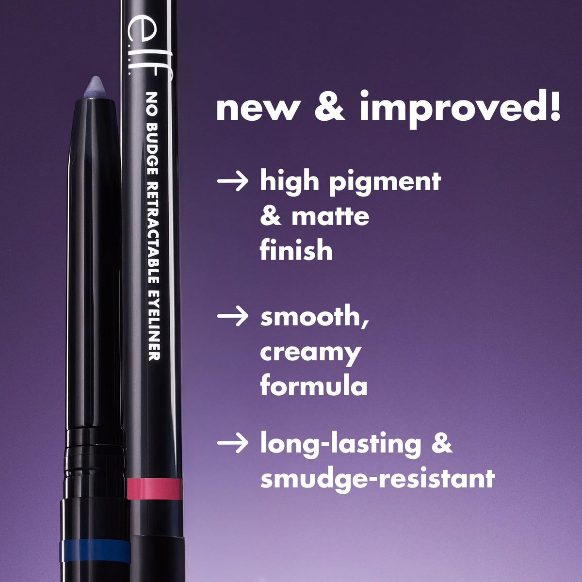 Discover e.l.f. No Budge Eyeliner, now available in India. Order online for high pigment and smudge-resistant formula.