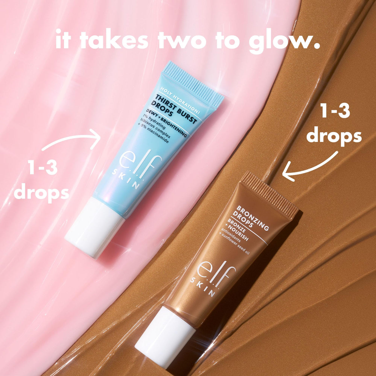 Premium imported e.l.f. SKIN The Hottest Drops Duo for radiant skin. Experience hydration and glow with this dynamic duo.