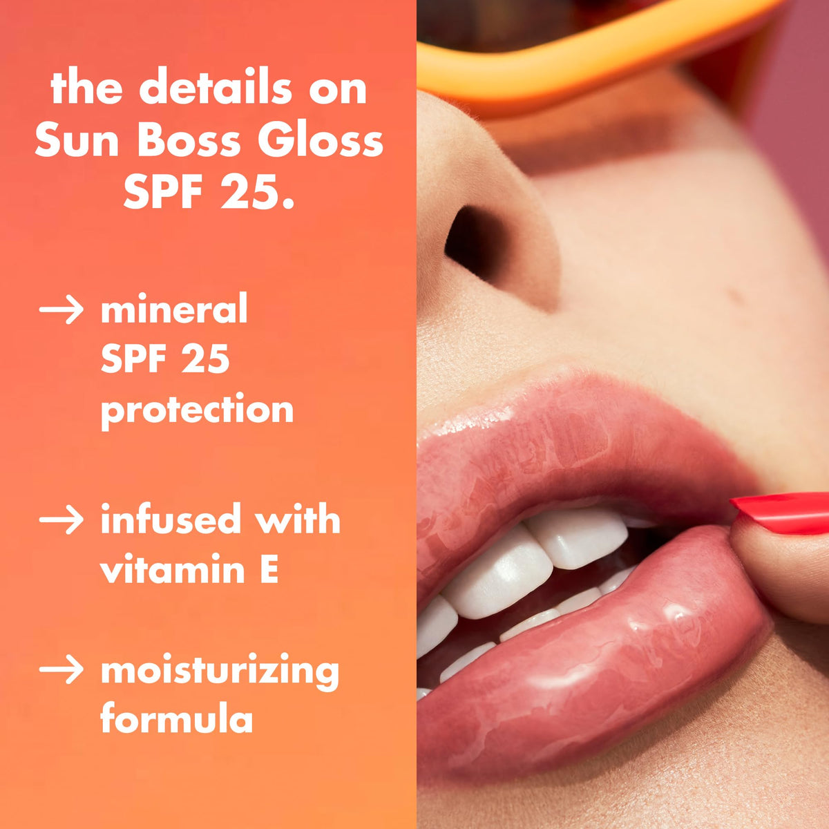 e.l.f. Sun Boss Gloss offers SPF 25 protection and vitamin E for moisturizing. Perfect for daily use, available at Curat Cart.