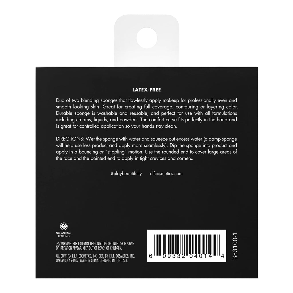 The e.l.f. Total Face Blending Sponge offers seamless application for flawless coverage. Perfect for daily use, available at Curat Cart.