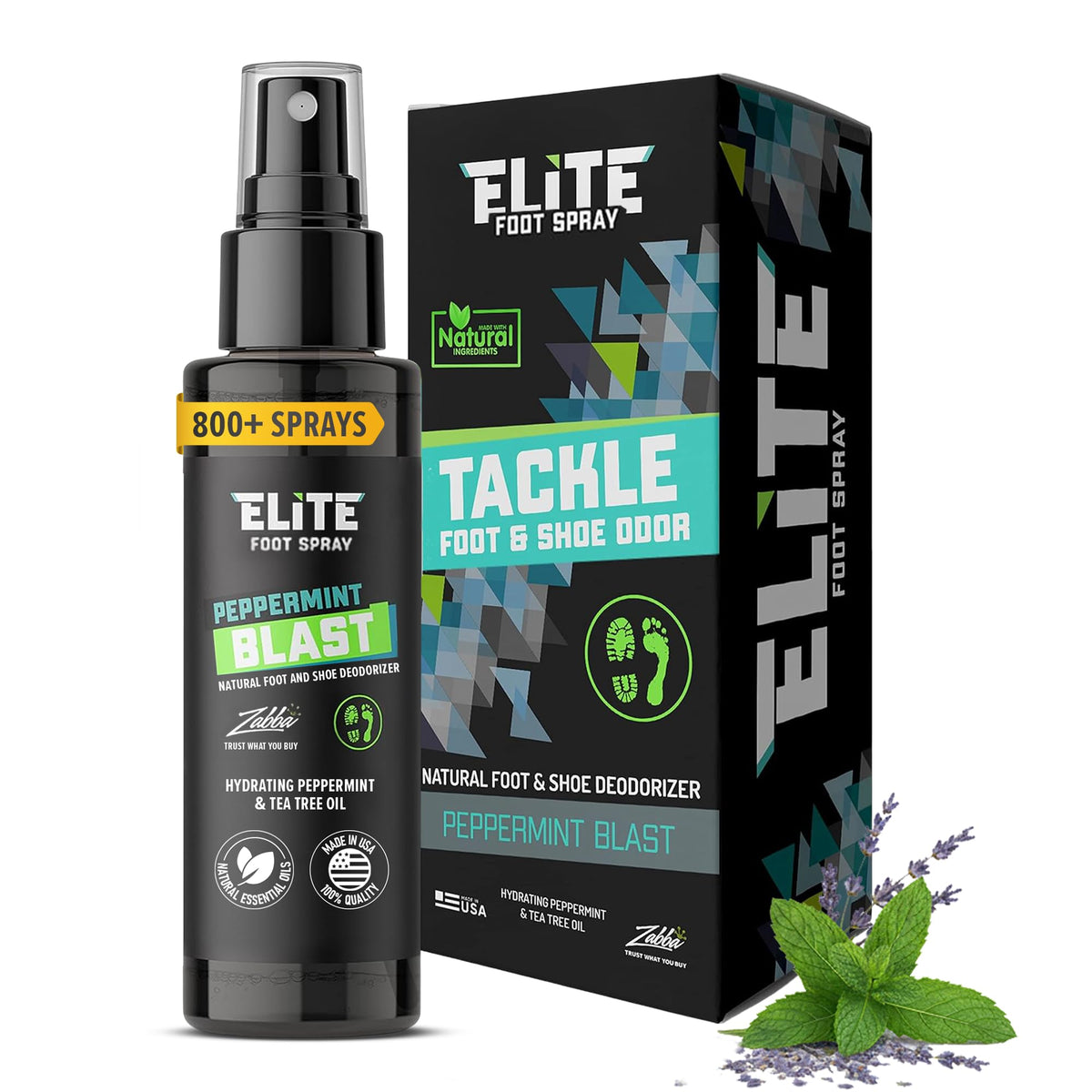 Elite Sportz Shoe Deodorizer, a premium import, tackles foot and shoe odor with natural ingredients. Available at Curat Cart.
