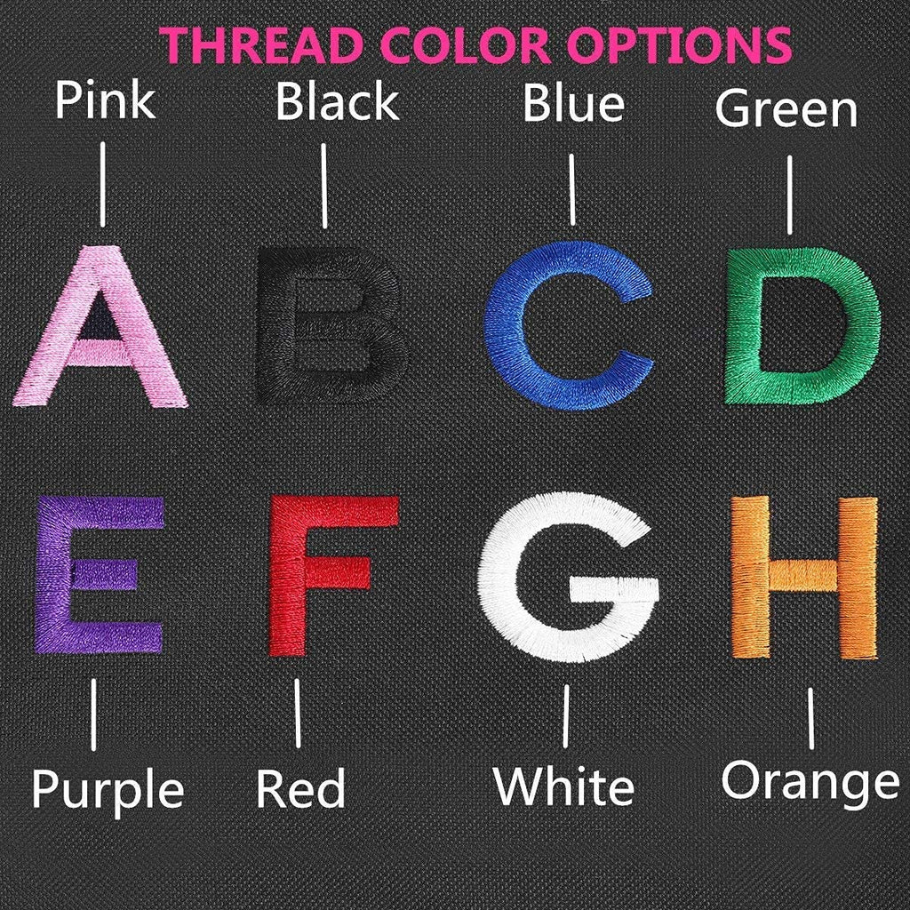 Explore vibrant thread color options for Custom Personalized Military Name Patches, showcasing high-quality embroidery at Curat Cart.
