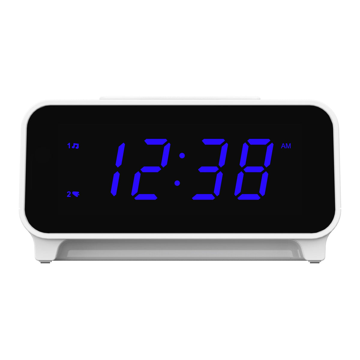 Emerson SmartSet Dual Alarm Clock with a bright blue display, available for order online in India.