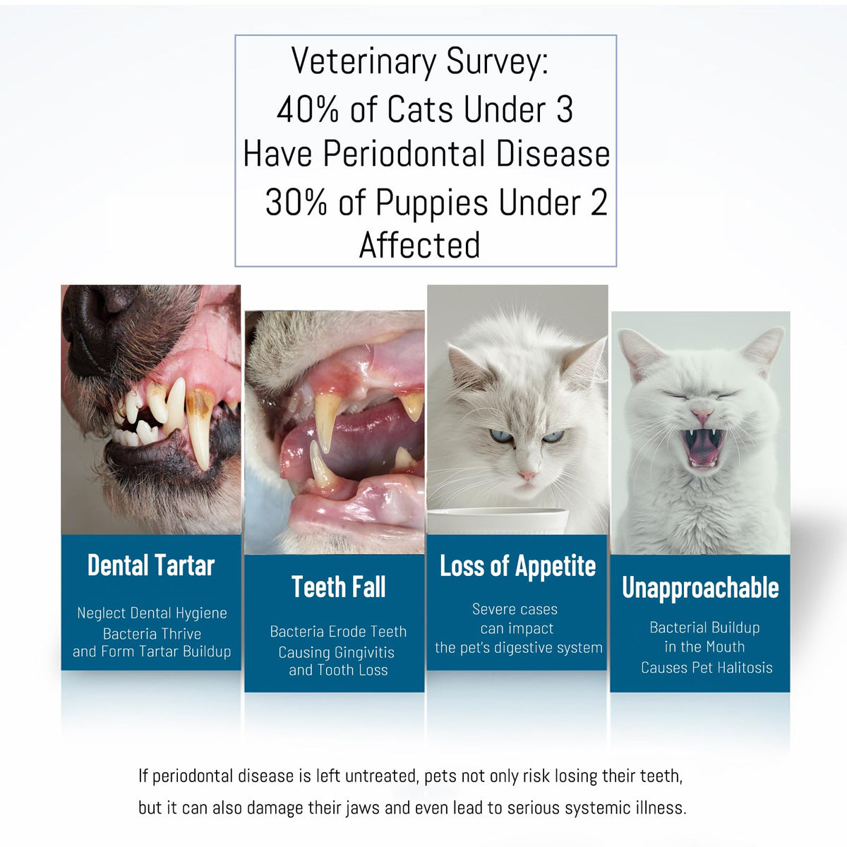 Emmeliestella Small Dog Cat Toothbrush presented in official packaging, promoting dental health to reduce periodontal disease risks. Available at Curat Cart.