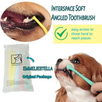 Emmeliestella Small Dog Cat Toothbrush offers easy access to hard-to-reach places. 100% Authentic, available at Curat Cart in India.