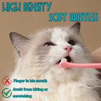 Emmeliestella Small Dog Cat Toothbrush features soft bristles for gentle cleaning. Perfect for daily use with pets. Available at Curat Cart.