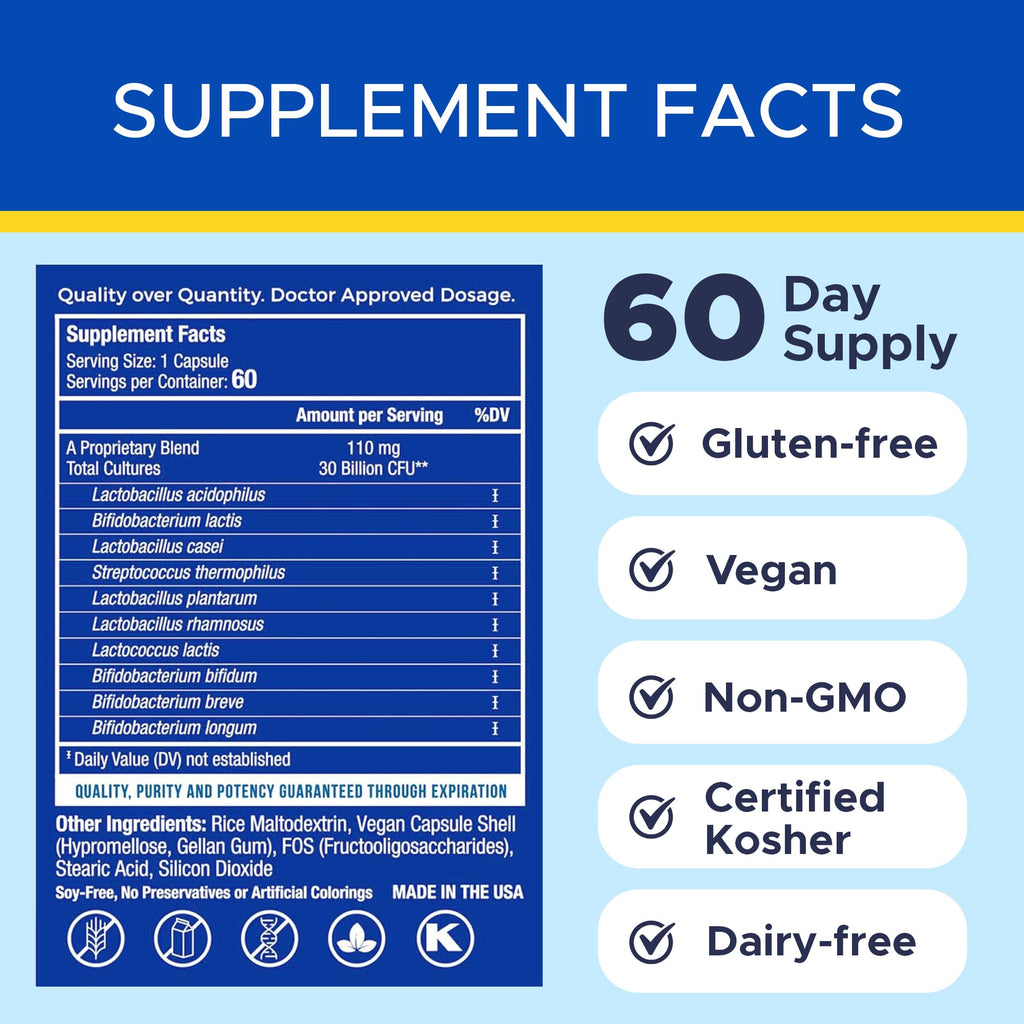 Discover Endomune Advanced Probiotic Supplement, specially curated by Curat Cart. 60 capsules, vegan, gluten-free, and non-GMO.