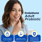 EndoMune Advanced Probiotic Supplement helps support gut health. 100% Authentic, available in India at Curat Cart.