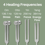Explore the ENSO Resonance Tuning Forks for Healing, showcasing 4 healing frequencies with high-quality finish, available at Curat Cart.