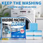 Premium enzyme washing machine cleaner in official packaging by Curat Cart, ensures deep clean and effortless stain removal.