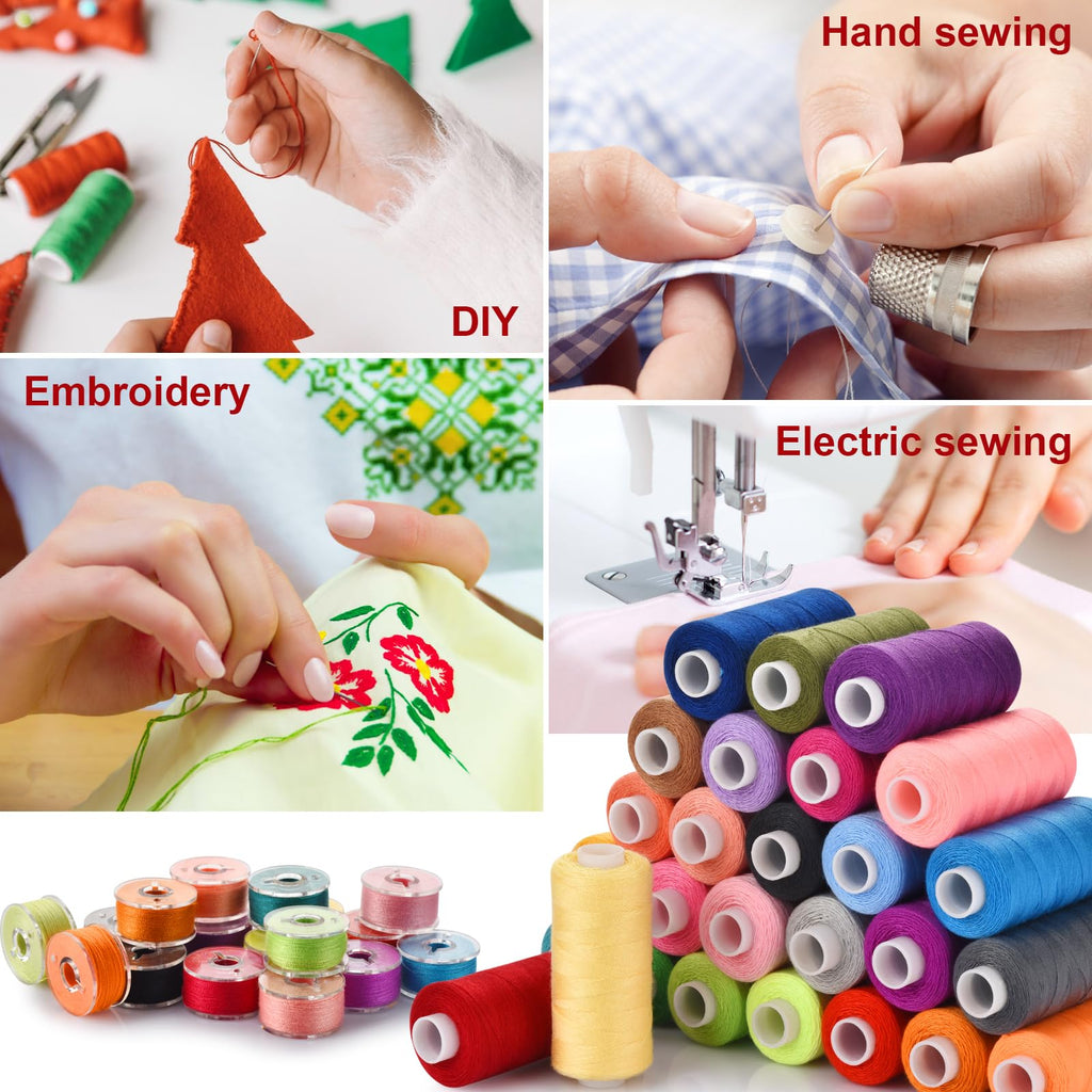 Explore the Eoehro Sewing Thread Kit, perfect for hand sewing, embroidery, and electric sewing. 100% Authentic, available at Curat Cart.