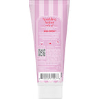 Pink tube of EOS 24H Moisture Travel Body Lotion, enriched with shea butter for smooth hydration. Verified by CuratCart.