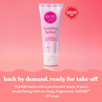 eos 24H Moisture Body Lotion tube in Sparkling Amber scent, celebrated for hydration. Verified by CuratCart.