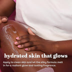 Premium EOS 24H Moisture Travel Body Lotion in Vanilla, hydrates skin for a radiant glow and lasting fragrance.